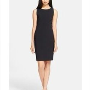 Theory Wool Fitted Sheath Dress, Size 0